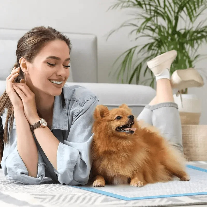 Super Absorbent Pets Pee Pads - 23.62x23.62,Leak-Proof Disposable Dog Pee Training Pads for Puppies, Dogs, Doggie, Cats, Rabbits