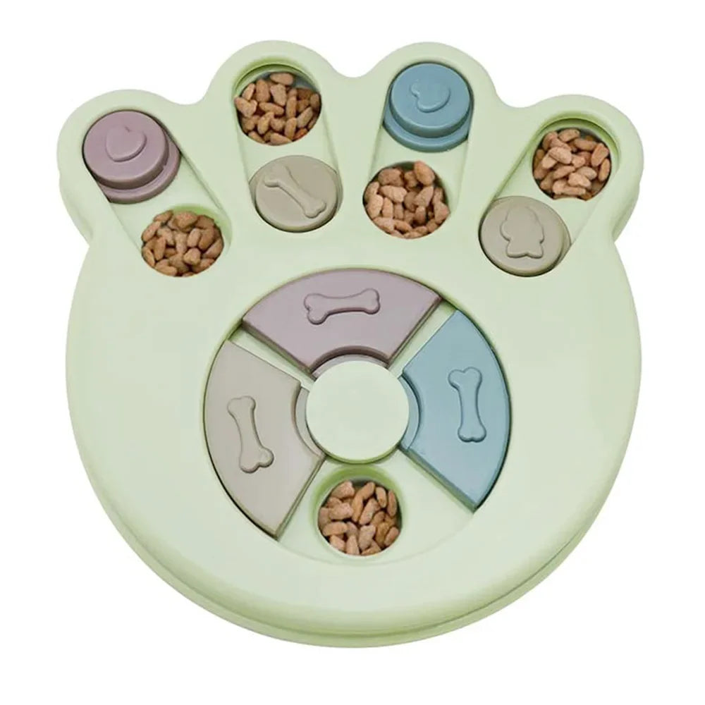 Food Dispenser Non-Slip Slowly Eating Bowl Cat Dogs Food Games