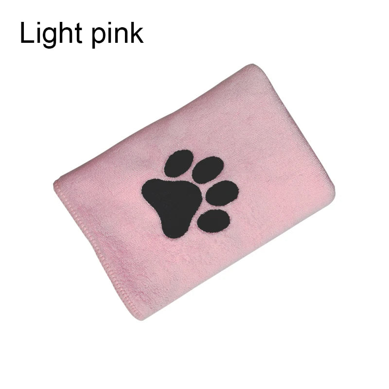 35*75cm/50*100cm Microfiber Pet Bath Towel Embroidered Super Soft Absorbent