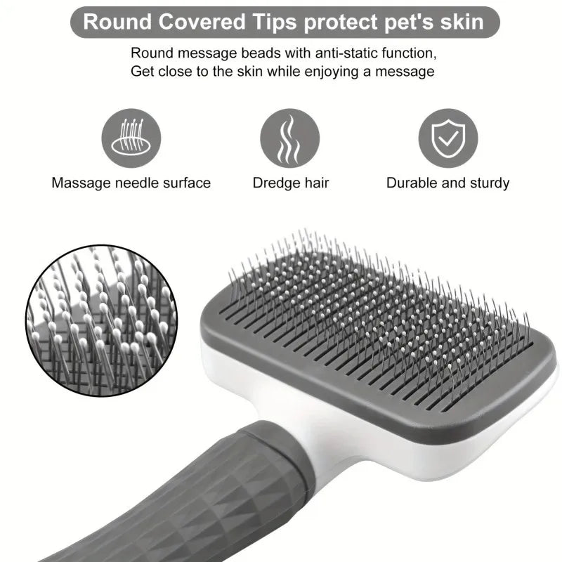 Pet Massager Brush - Calming Grooming Tool