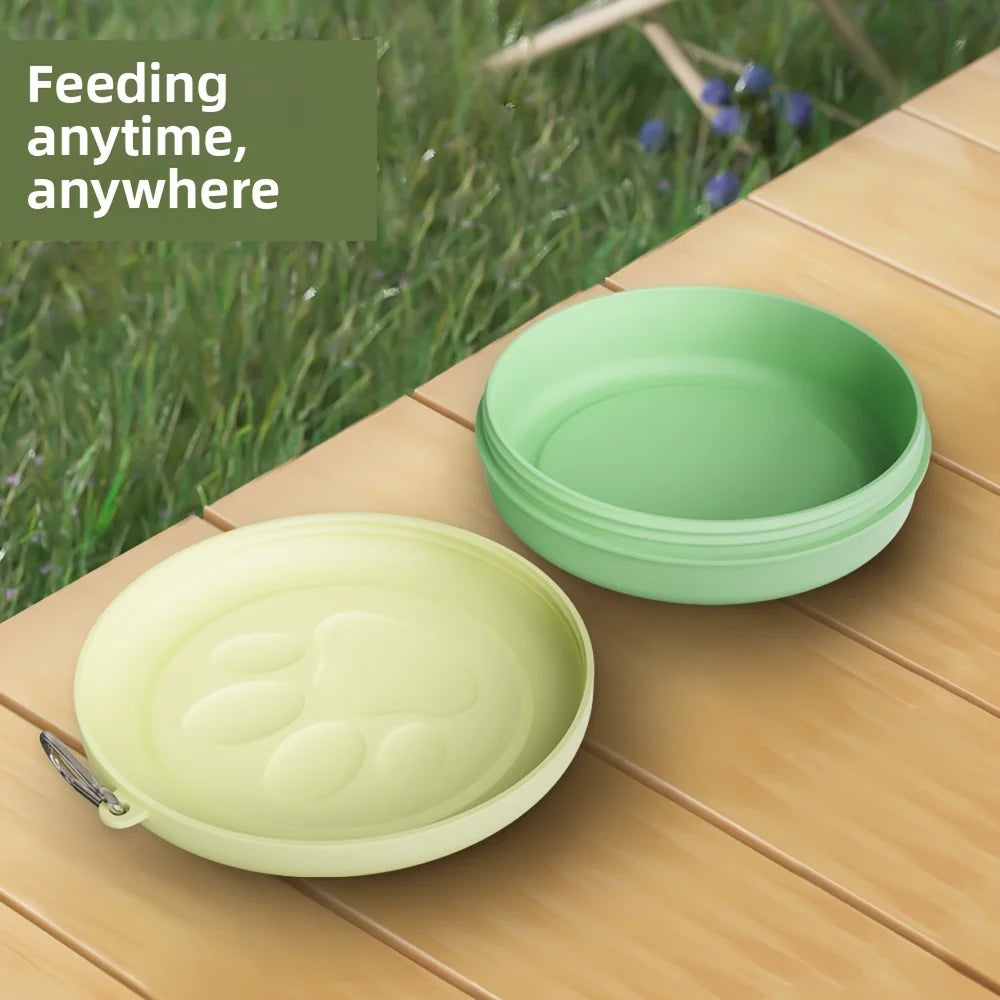 1pc Pet Travel Bowl Pet Outdoor Portable Dog Food Bowl Snack Box Multifunctional Dog and Cat Outdoor Bowl Feeding Water