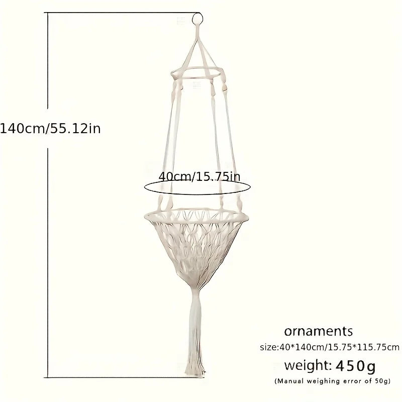 Extra Large Hand-woven Cotton Rope Cat Hammock 40cm/15.75in Super Load-bearing Durable Fits 2 Cats | 24-hour Shipping