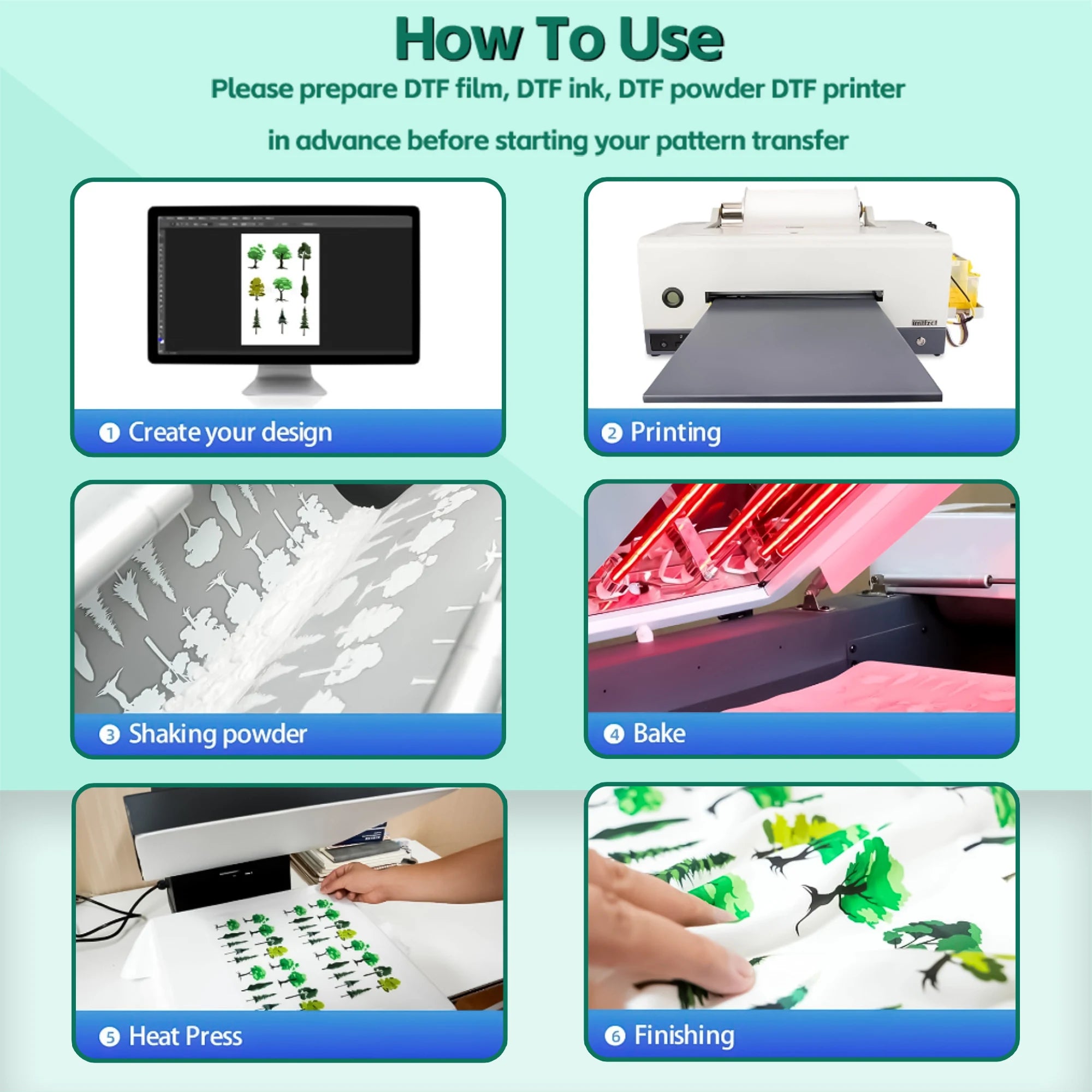 30 Sheets of Dtf Transfer Film Paper A4 Double-Sided Pet Film Paper Cold/Hot Peel Printing Dtf for Direct DIY Transfer on T-Shirt Fabrics