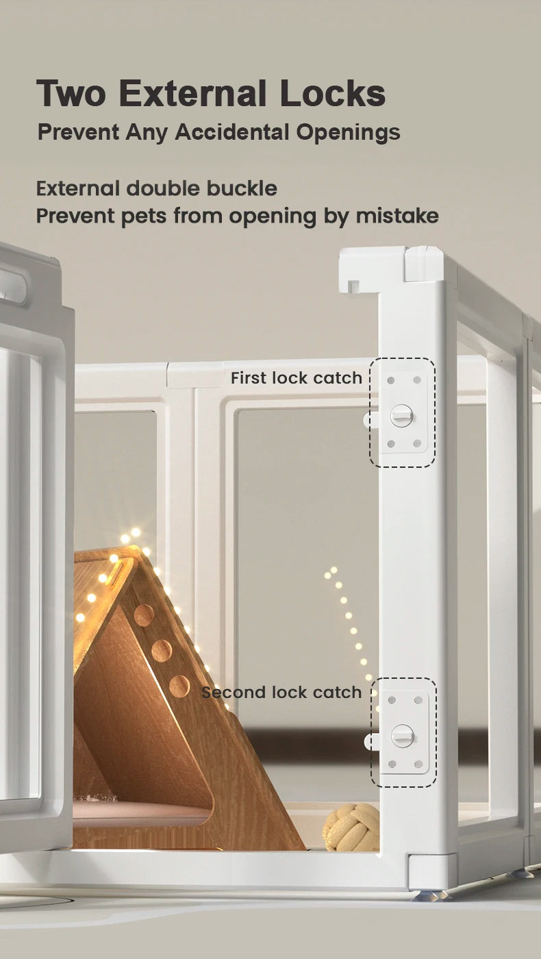 No-Tool Pet Playpen Suitable for Small and Medium Animals