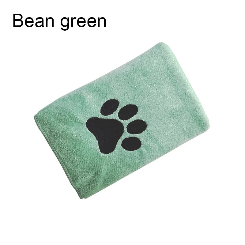 35*75cm/50*100cm Microfiber Pet Bath Towel Embroidered Super Soft Absorbent