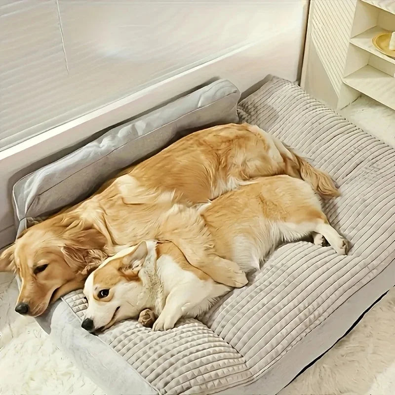 47.2x35.4inchLarge Dog Winter Warm Bed Extra Large Deep Sleep for Big Breeds, Universal for Small Medium Large Dogs Soft Pet Mat