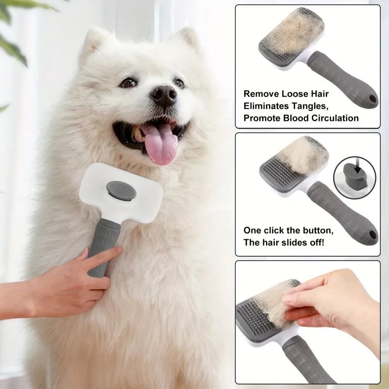 Pet Massager Brush - Calming Grooming Tool