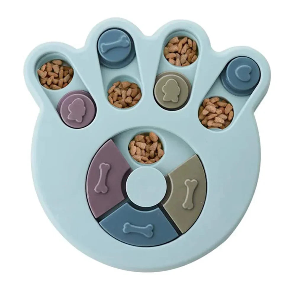 Food Dispenser Non-Slip Slowly Eating Bowl Cat Dogs Food Games