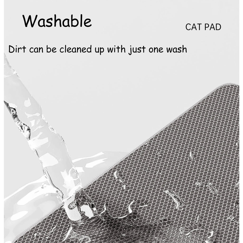 60CMX90CM Cat Litter Mat Waterproof Double Layer Pet Litter Box Mat Pet Toilet Cat Mat Nonslip Sand Cat Washable Mat Pet Clean