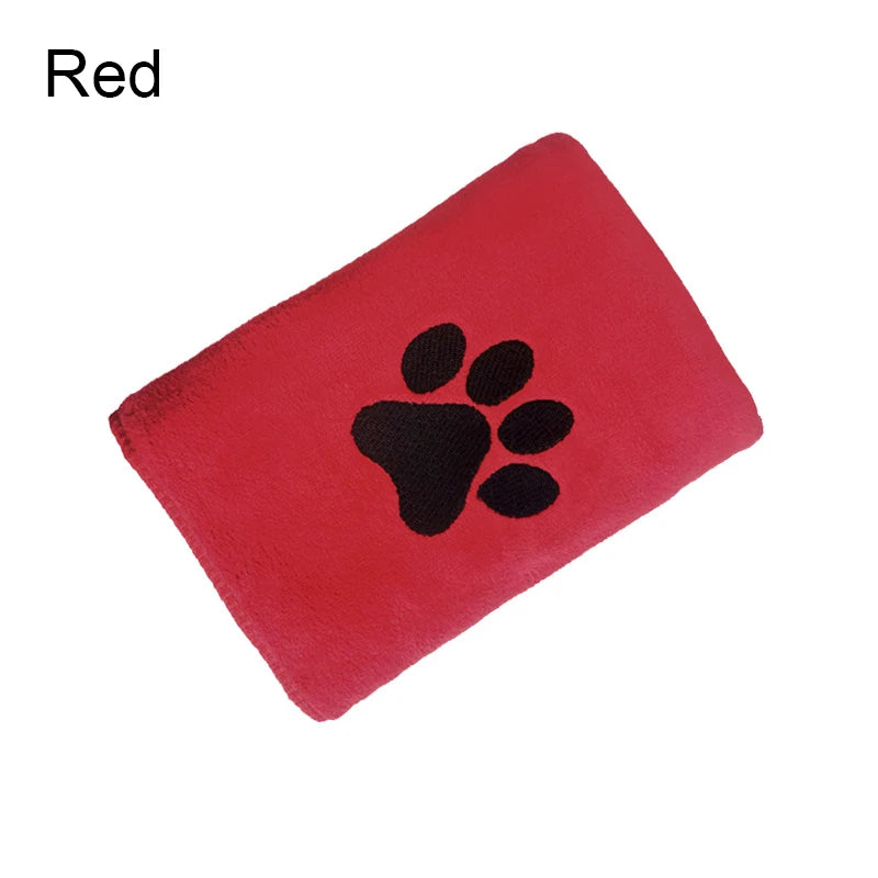 35*75cm/50*100cm Microfiber Pet Bath Towel Embroidered Super Soft Absorbent