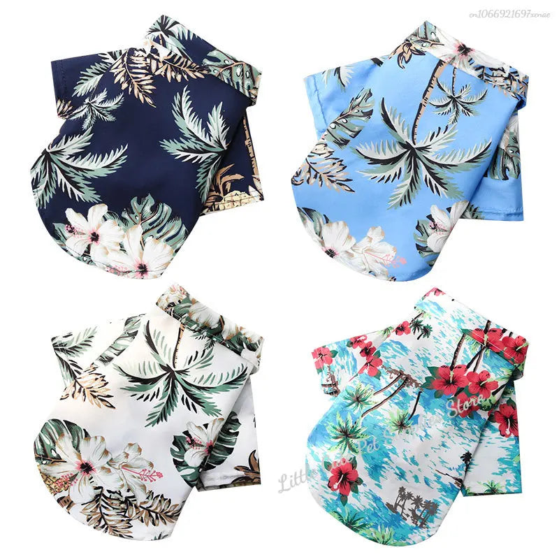 Hawaiian Pineapple Pet Shirt - Spring/Summer Thin Breathable Vest for Dogs & Cats