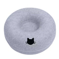 Felt Donut Bed for Cats House With Breather Hole Dog Bed Interactive Play Toys for Cats to Hide 2 in 1 Tunnel for Cats Bed