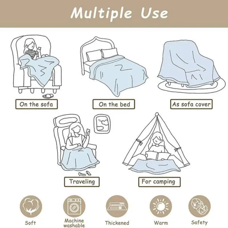 1pc Multicolor Cat Flannel Throw Blanket All-Season Warm Lightweight Digital Print for Sofa Bed Travel Office Living Room