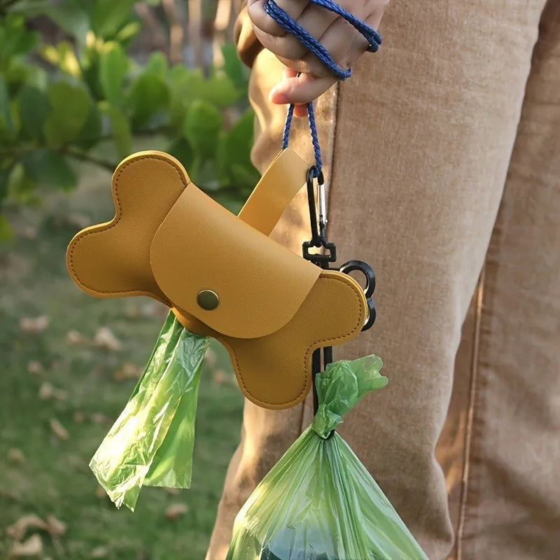 Biodegradable Pet Waste Bags  - Extra Thick Poop Bags for Dogs & Cats, Portable Roll with Dispenser, Eco-Friendly & Lea