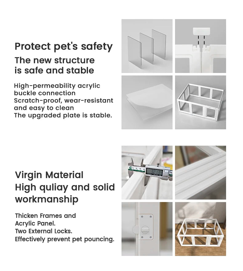 No-Tool Pet Playpen Suitable for Small and Medium Animals