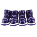 4pcs/set Pet Dog Winter Rain Shoes Waterproof Dogs Warm Snow Boots Puppy Dog Non-Slip Shoes For Small Medium Dog Yorkie Shoes