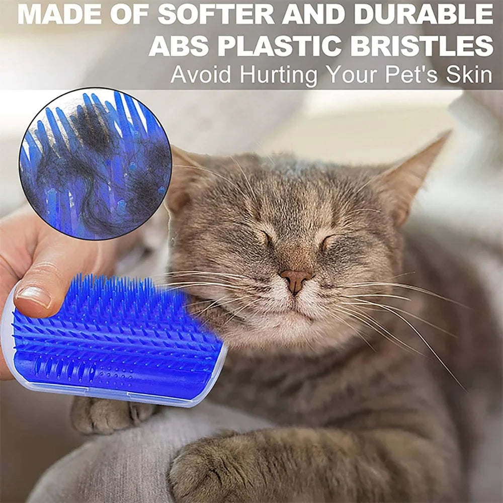 Cats Groomer Self Brush Pet Massage Self Comb Removable Cat Wall Corner Scratching Rubbing Brush Pet Grooming Cleaning Supplies