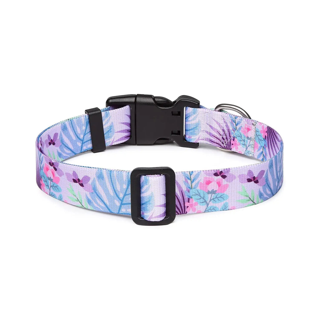 Adjustable Dog Collar Pet Collar for Small Medium Large Dog Walking Collars Flower Style Puppy Cat Collar Pet Supplies