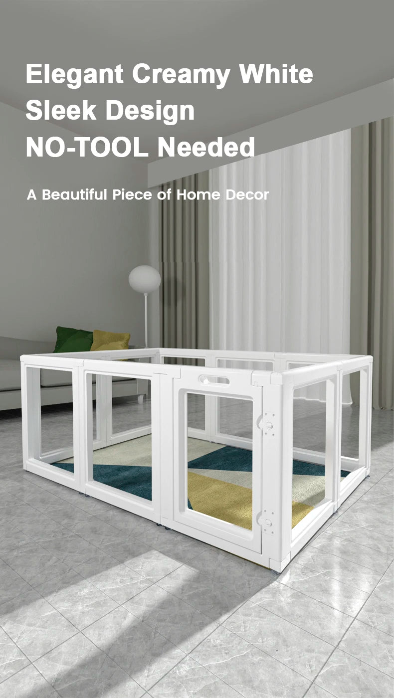No-Tool Pet Playpen Suitable for Small and Medium Animals