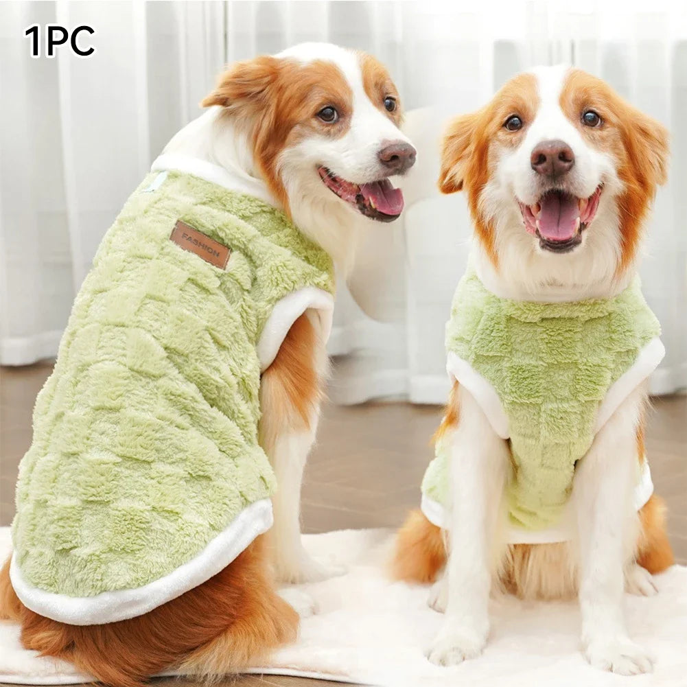 Big Dogs Clothes Winter Warm Sweater S-6XL Size Pet Clothing Golden Retriever Dog Coats Sweatshirt Pets Puppy Pullover Vest