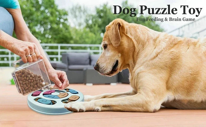 Food Dispenser Non-Slip Slowly Eating Bowl Cat Dogs Food Games
