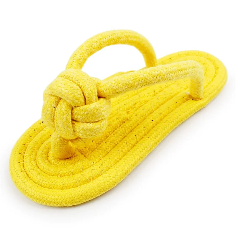 Pet Cotton Rope Slipper Knot Toy For Small Dogs