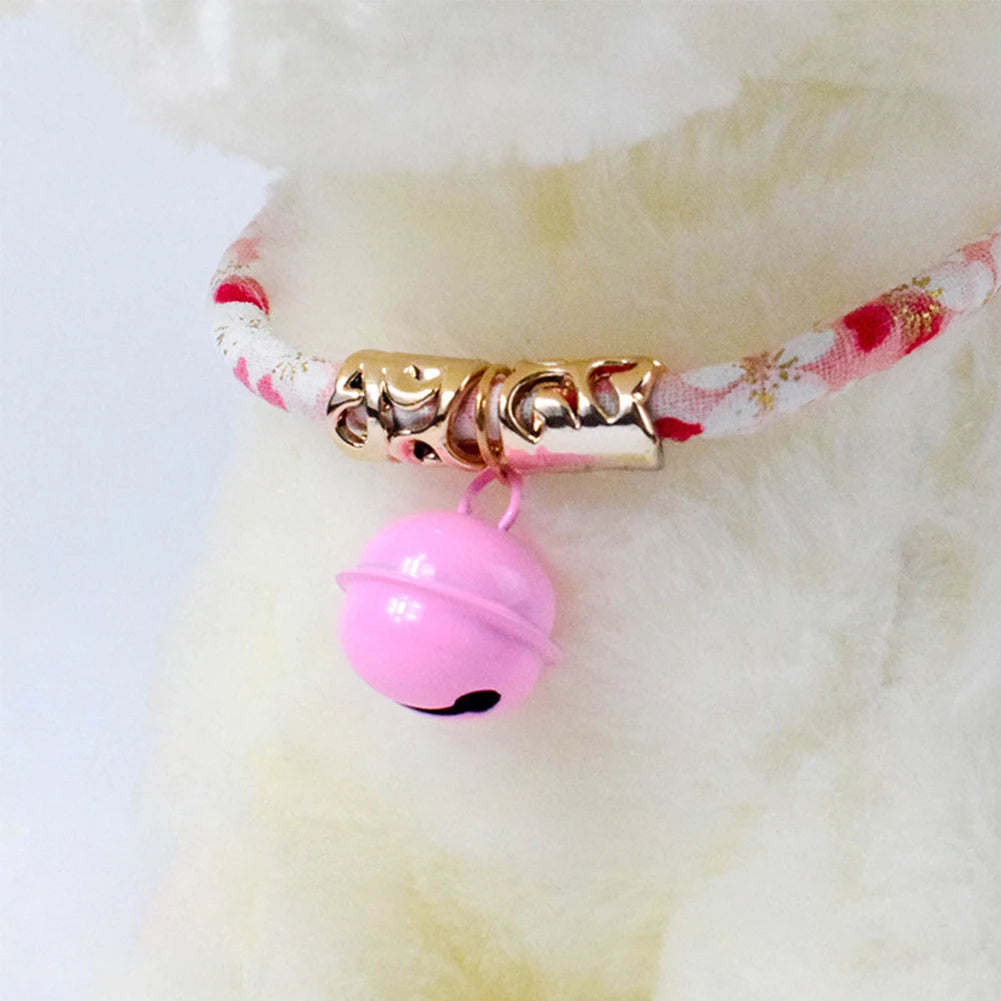 Pet Collars Cats and Dogs Retro Style Retractable Collars With Bells For Cats Small Dogs Pet Decorative Collars Pet Accessories