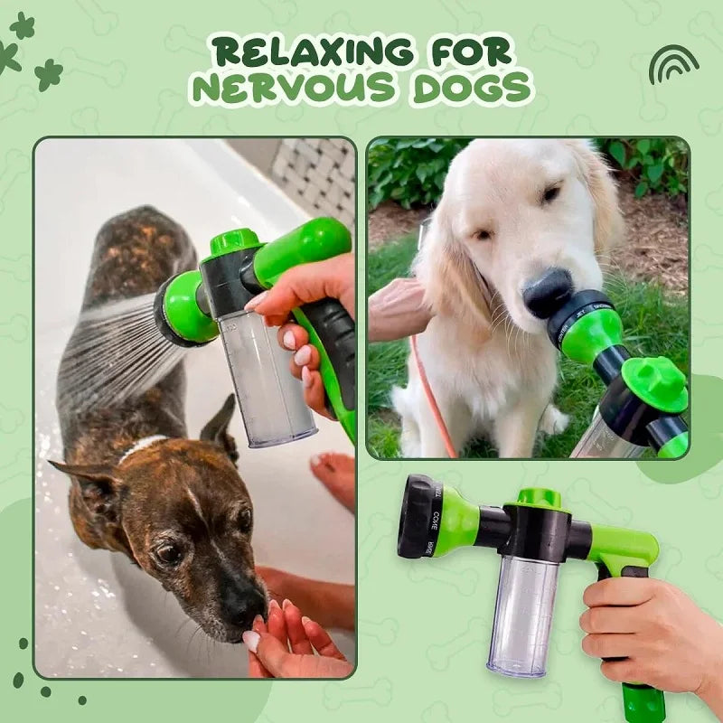 Pet Shower Nozzle Sprayer Hose dog shower Gun 3 Mode Adjustable Pet Wash Cleaning bath Water Foam Soap Sprayer dog clean tools