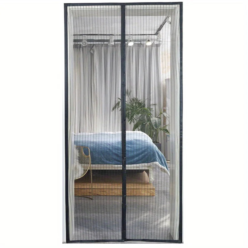 Heavy Duty Magnetic Screen Door - Self-Sealing, Hands-Free Mesh Bug Proof, Pet and Child Friendly， Mount Available