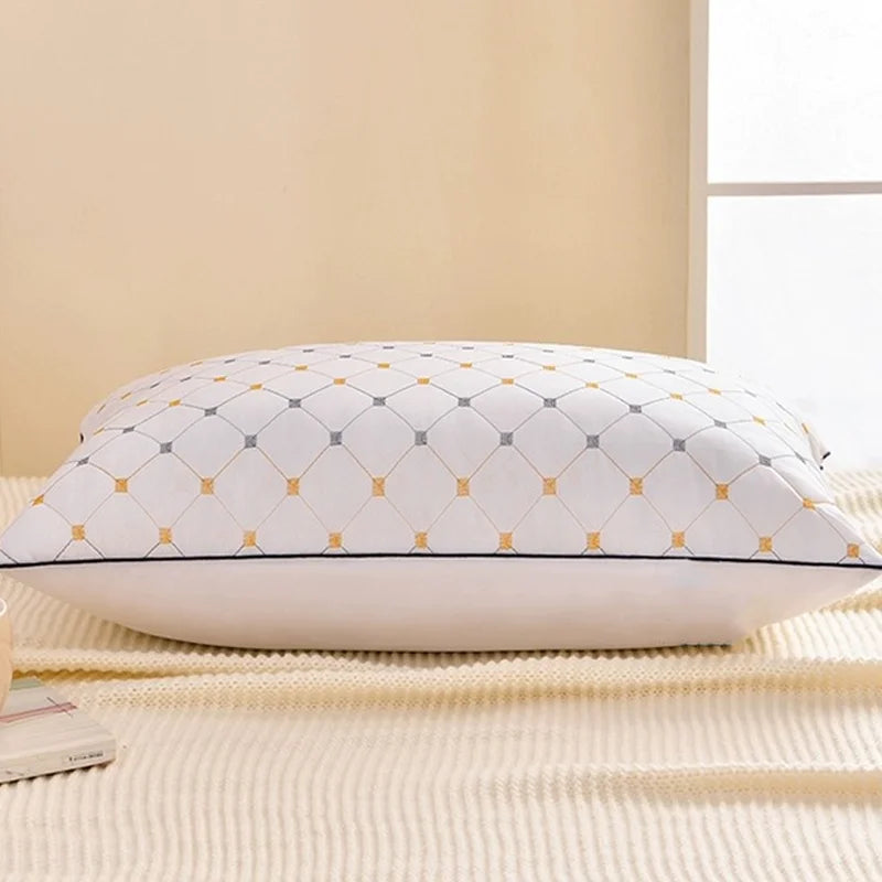 Polyester Pillow Insert for Adults - Hotel & Home Use Soft White Rectangular Bedding Core Durable Pillow for Dorm & Household