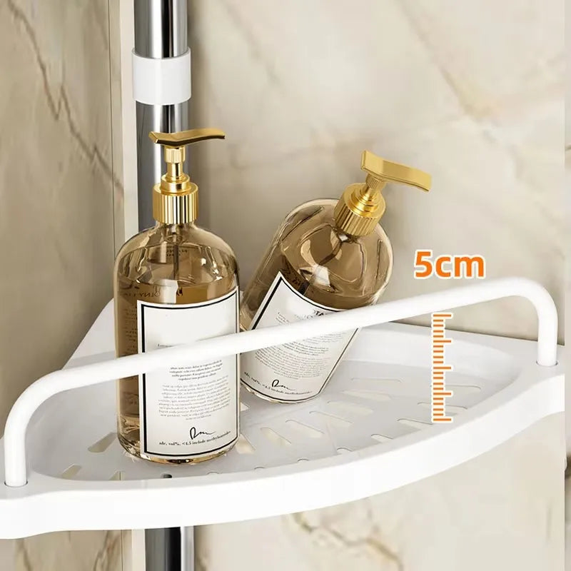 1 piece corner shower bar - shower bar organizer, floor standing shower towel rack corner waterproof, suitable for bedrooms