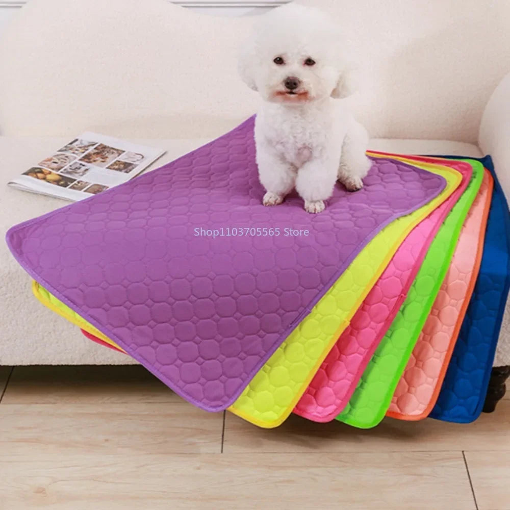 Reusable Dog Pee Pad Blanket Absorbent Diaper Washable Puppy Training Pad Pet Bed Urine Mat for Pet Car Seat Cover Pet Supplies