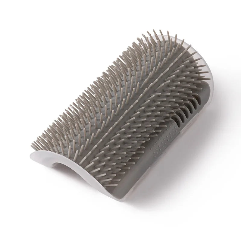 Cat Massager Brush Pet Combs Stick-able Plastic Scratcher Remove Hair Grooming with Catnip Kitten Self-Clean Supply Accessories