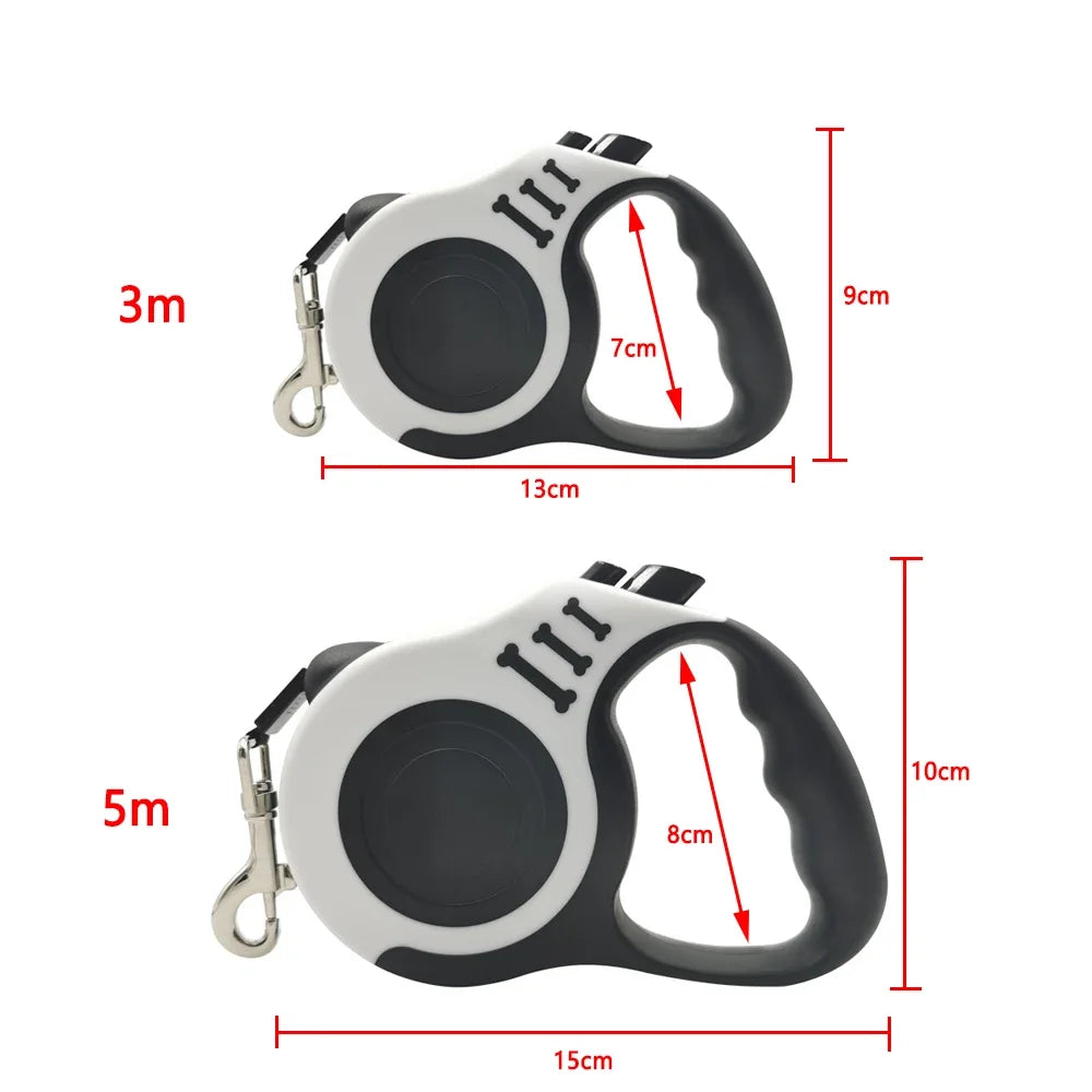 Automatic Retractable Strong Nylon Leash for Medium Pets
