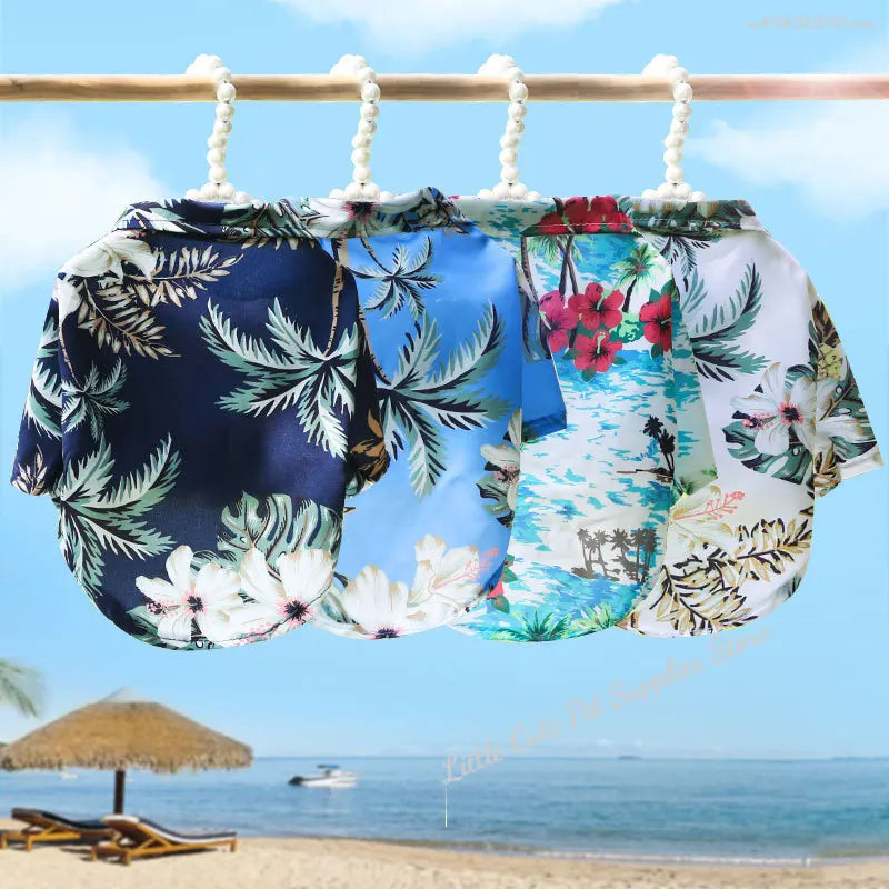Hawaiian Pineapple Pet Shirt - Spring/Summer Thin Breathable Vest for Dogs & Cats