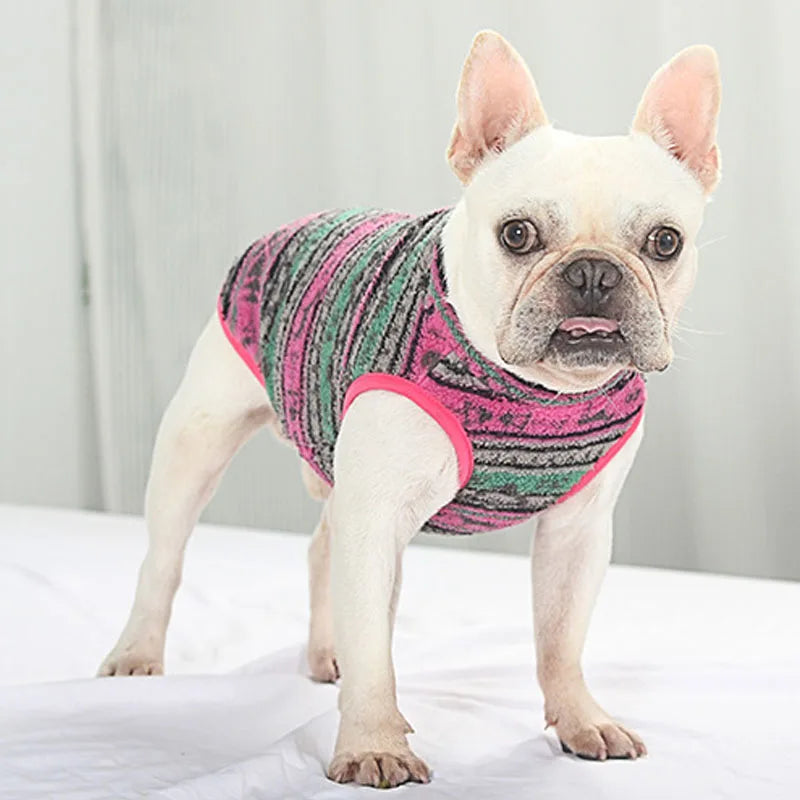 Fleece Dog Clothes Print Costume For Dog Warm Hoodies Suit Clothing For Small Dogs Dachshund Chiwawa Puppy Sweatshirt Sweater XL