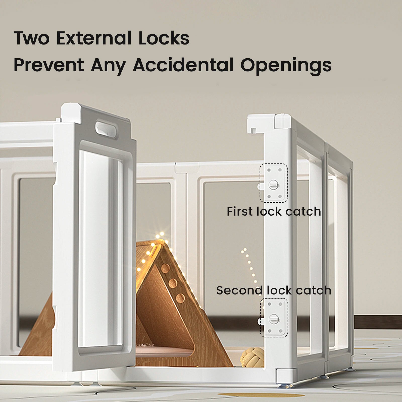 No-Tool Pet Playpen Suitable for Small and Medium Animals