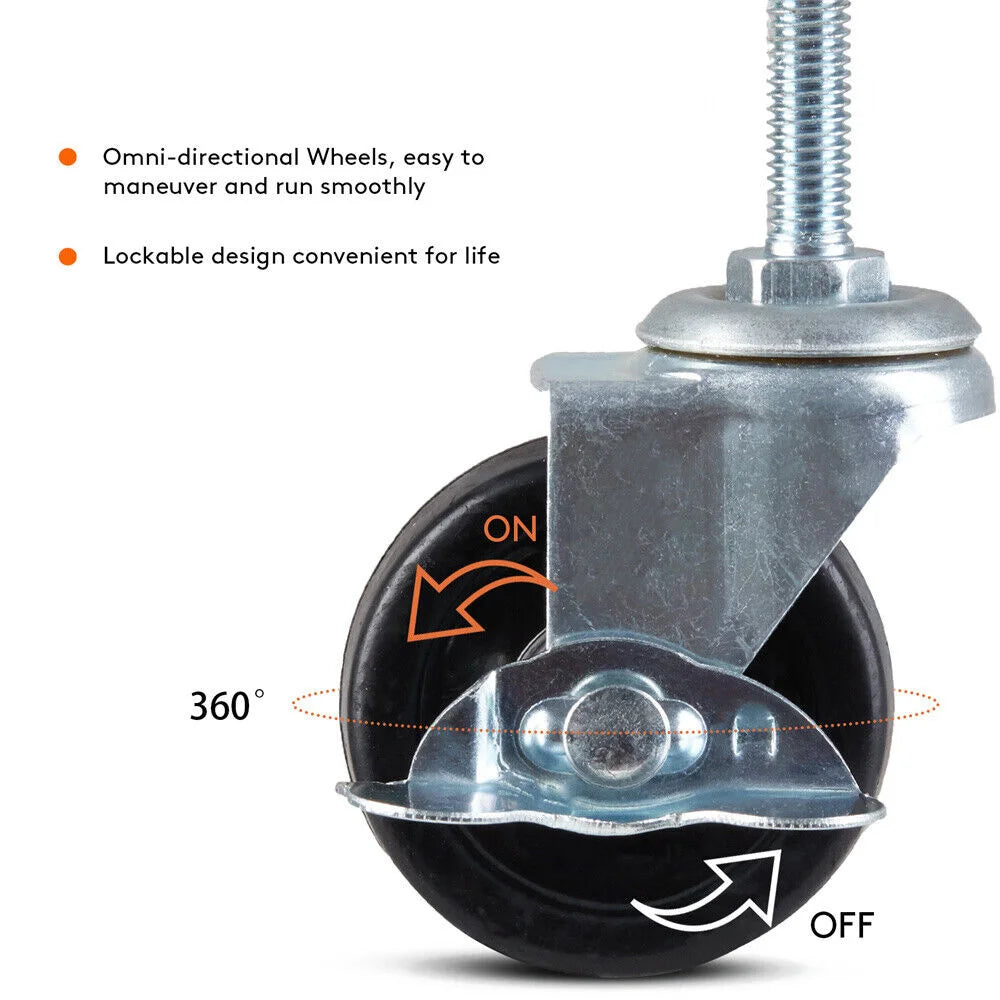 XXL Large Heavy Duty Dog Crate Strong Pet Cage Tear Resistant Square Tube Metal Kennel Playpen with Lockable Wheels and Tray