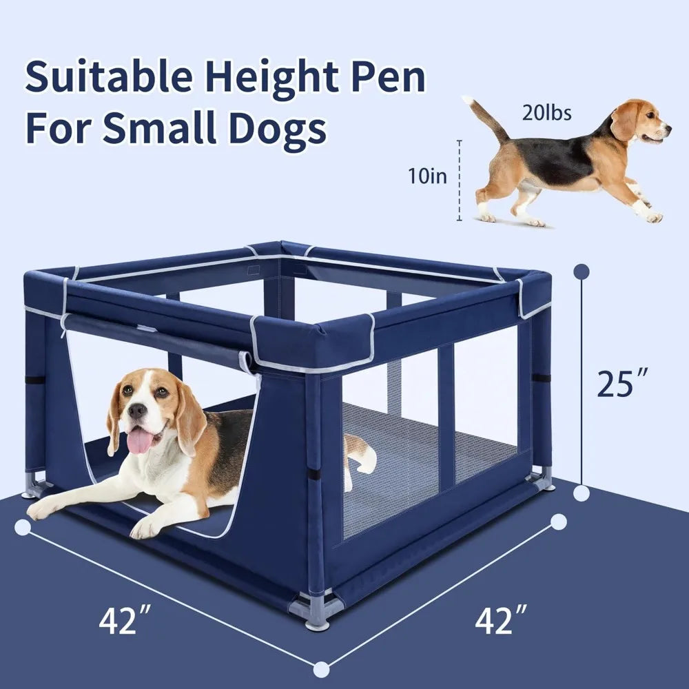 Indoor Pet Playpen for Small Dogs and Cats,