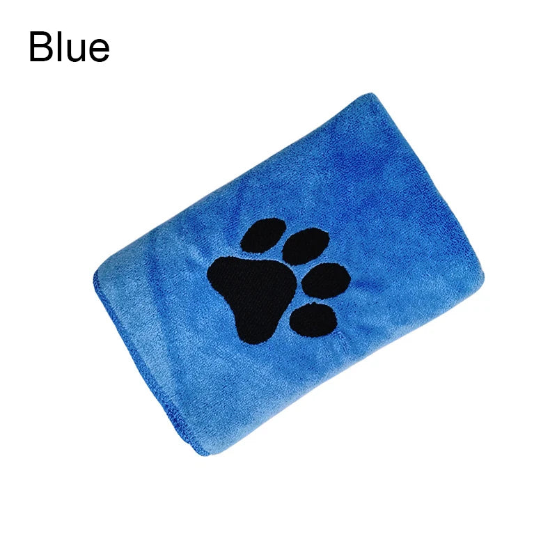 35*75cm/50*100cm Microfiber Pet Bath Towel Embroidered Super Soft Absorbent