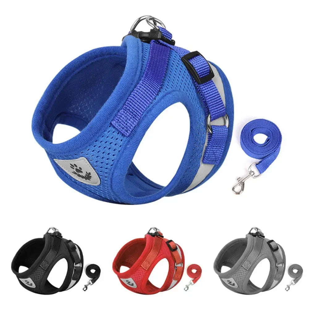 Cat Harness Leash Set Adjustable Reflective
