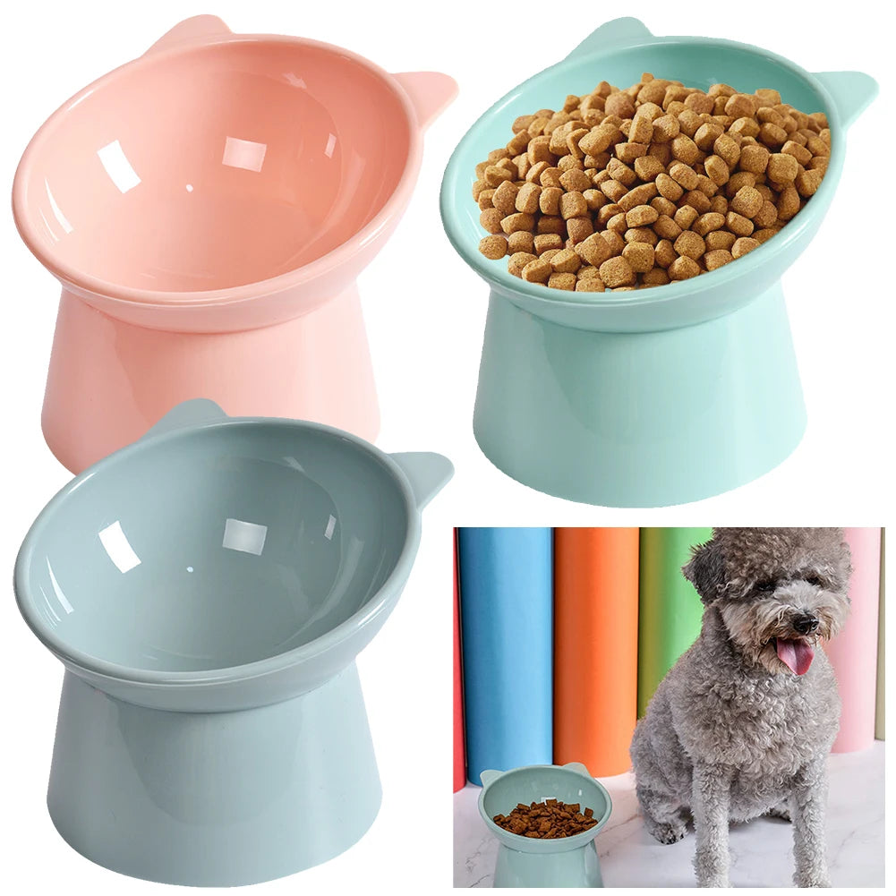 Tilted Food Bowl Elevated Raised Food Bowl Non Slip