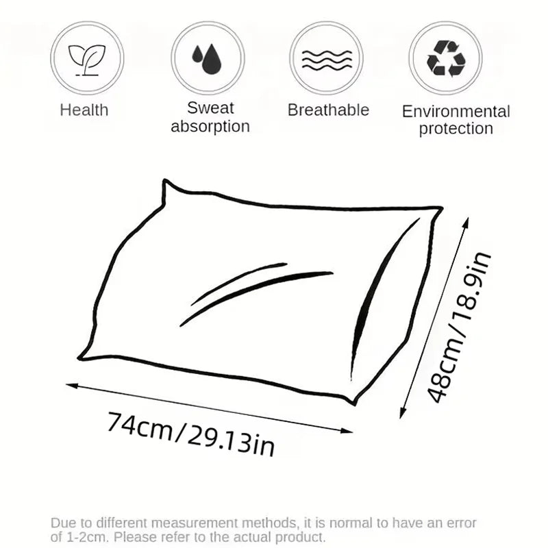 Polyester Pillow Insert for Adults - Hotel & Home Use Soft White Rectangular Bedding Core Durable Pillow for Dorm & Household