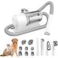 Pet Shavers Grooming Kit & Vacuum Suction 99% Pet Hair Professional Clippers with 6 Sizes Guide Combs Long or Short Hair Cat Dog