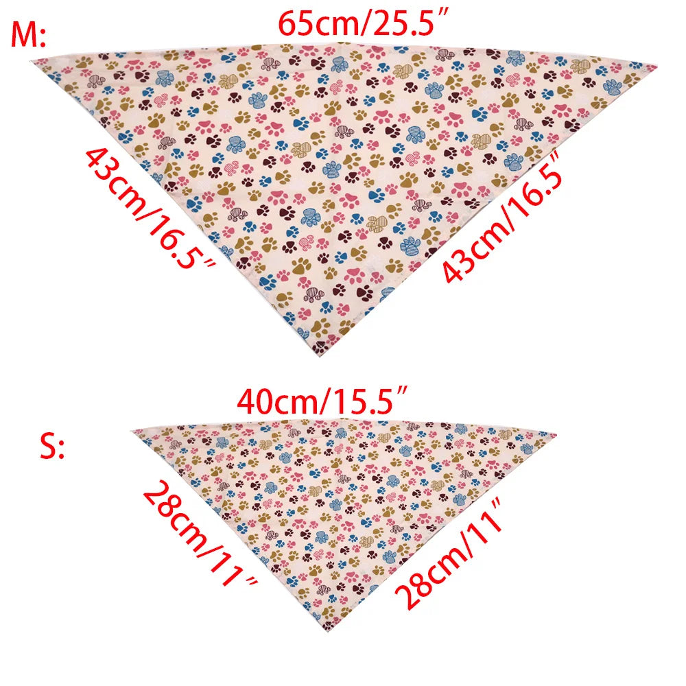 60Pcs Bulk 100% Cotton Dog cat Bandanas: Best Selling Spring Bibs