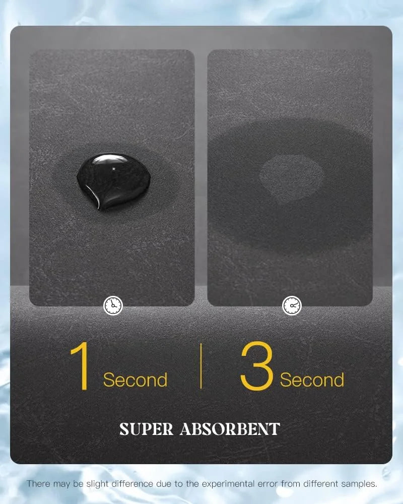 2pcs Bath Mat Rug Rubber Backing Non Slip Quick Dry Absorbent  Bathroom Rugs Soft Pet Feeding Mat Coffee&Chicken Mat Washable