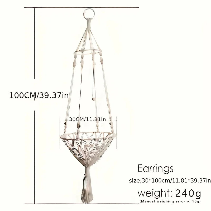 Extra Large Hand-woven Cotton Rope Cat Hammock 40cm/15.75in Super Load-bearing Durable Fits 2 Cats | 24-hour Shipping