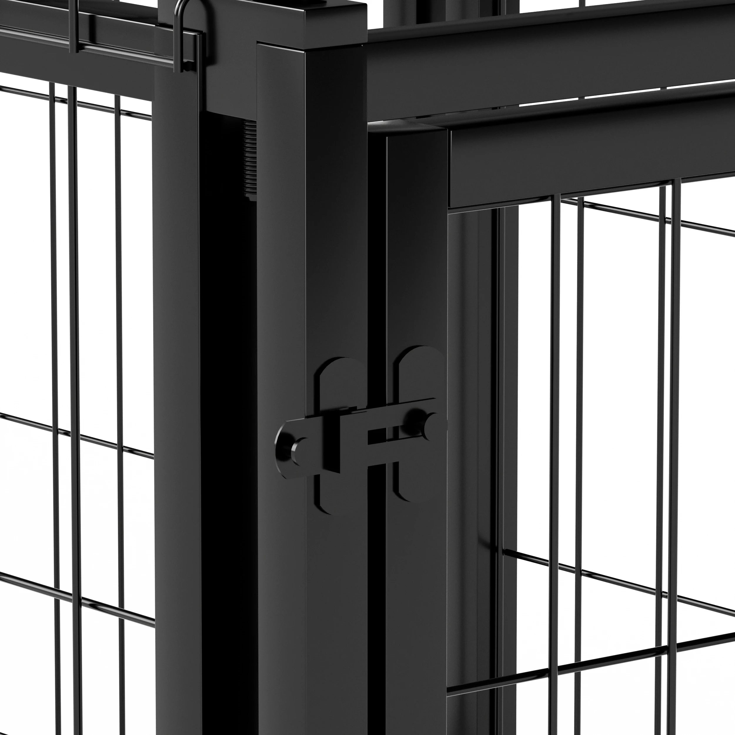 Dog Crate 47.2" Dog Kennel for Small Medium Dogs Puppy Dog Playpen with Top Pet Cage Indoor Black.47.2"L x 22"W x 24"H.